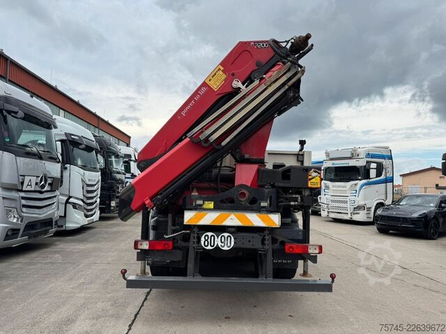 LKW mit Pritsche (offen) RENAULT KERAX 460 * PRITSCHE * HMF KRAN 10,2N M *8 X 4*