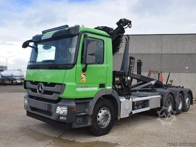 Hook arm system Mercedes-Benz Actros 3236 Hooklift + Hiabcrane