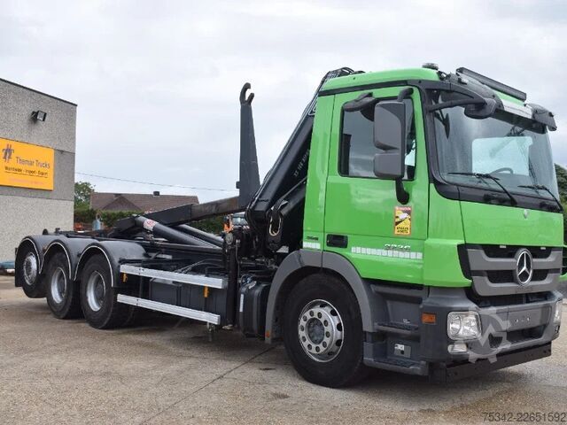 Hook arm system Mercedes-Benz Actros 3236 Hooklift + Hiabcrane