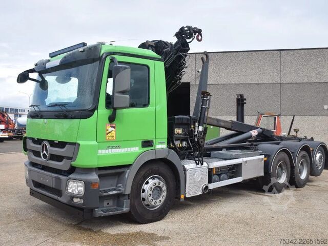 Hook arm system Mercedes-Benz Actros 3236 Hooklift + Hiabcrane