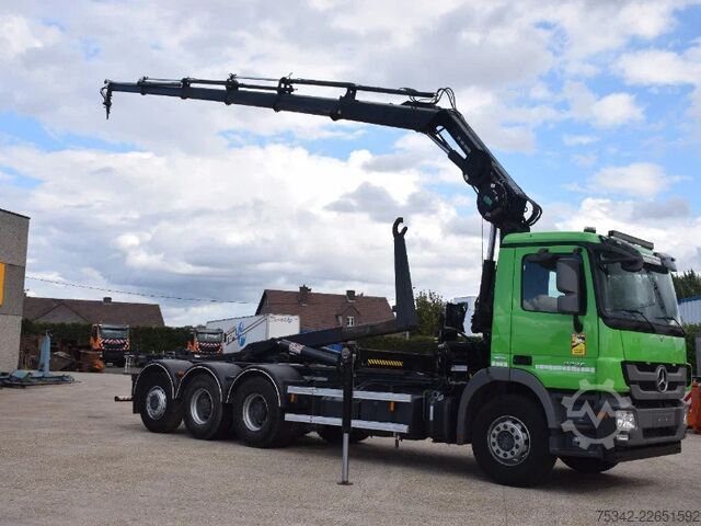 Hook arm system Mercedes-Benz Actros 3236 Hooklift + Hiabcrane