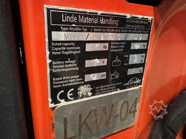 Manual pallet jack Linde MT 15 [ID: 379]