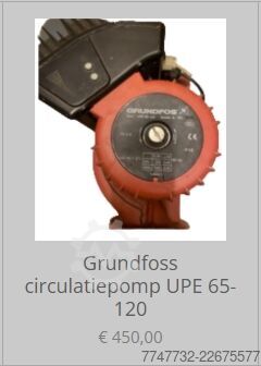 Electronically controlled circulation pump grundfoss UPE 65-120
