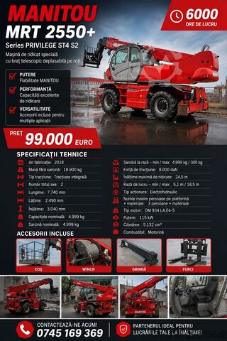 Telehandler MANITOU MRT2550