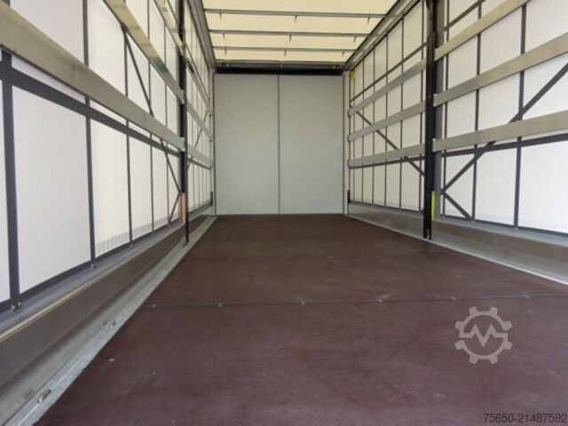 Open trailer with tarp Möslein TPW 105 D Schwebheim  Tandem- Planenanhänger Durchladen