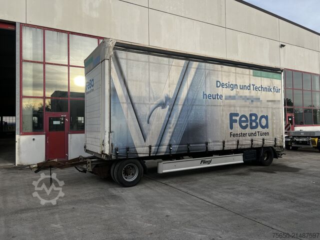 Open trailer with tarp Fliegl ZPS180  2 Achs Jumbo-Planenanhänger