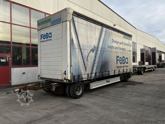 Open trailer with tarp Fliegl ZPS180  2 Achs Jumbo-Planenanhänger