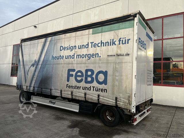 Open trailer with tarp Fliegl ZPS180  2 Achs Jumbo-Planenanhänger