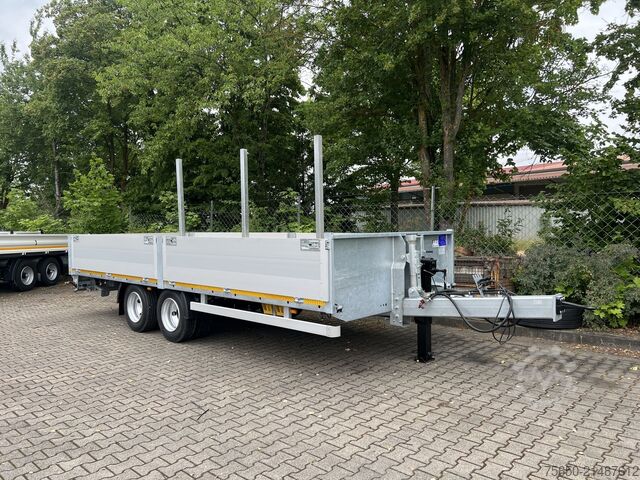 Open trailer Möslein THT 14,4 G 7,2  14,4 t Tandem- Pritschenanhänger- Tieflader