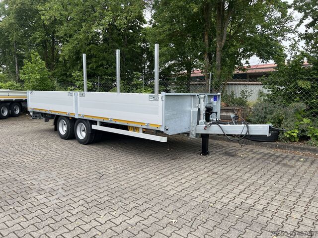 Open trailer Möslein THT 14,4 G 7,20 L  14,4 t Tandem- Pritschenanhänger- Tieflader
