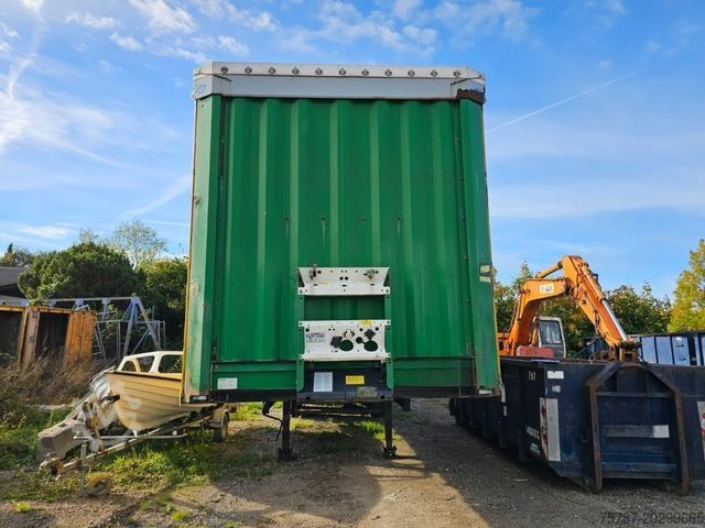 Open semitrailer with tarp KRONE Gardine Standard, Edscha, Portaltüren