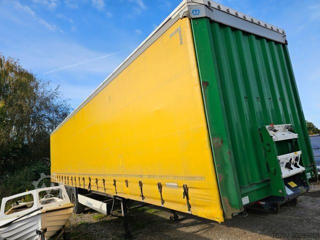 Open semitrailer with tarp KRONE Gardine Standard, Edscha, Portaltüren