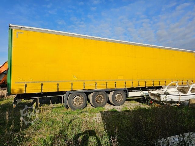 Open semitrailer with tarp KRONE Gardine Standard, Edscha, Portaltüren