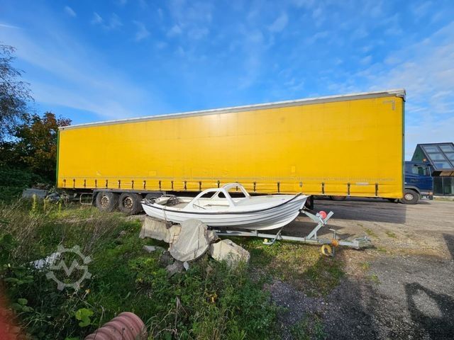 Open semitrailer with tarp KRONE Gardine Standard, Edscha, Portaltüren