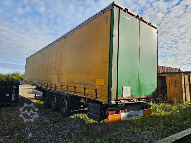 Open semitrailer with tarp KRONE Gardine Standard, Edscha, Portaltüren