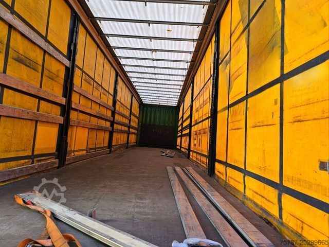 Open semitrailer with tarp KRONE Gardine Standard, Edscha, Portaltüren