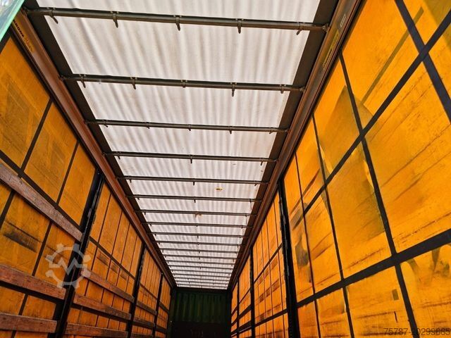 Open semitrailer with tarp KRONE Gardine Standard, Edscha, Portaltüren