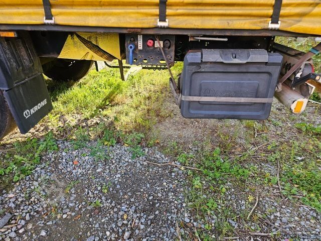 Open semitrailer with tarp KRONE Gardine Standard, Edscha, Portaltüren