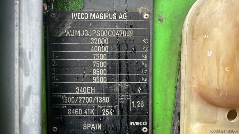 Mixer Iveco EUROTRAKKER 340 E 34 (MANUAL PUMP / POMPE MANUE...