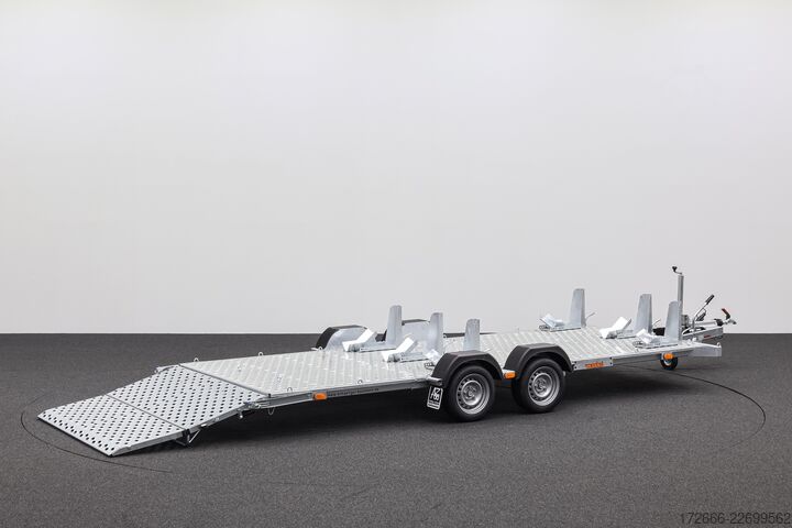 Motorcycle trailer Vezeko MOTOVAN D27 495X200CM 2700KG MOTORRADANHÄNGER