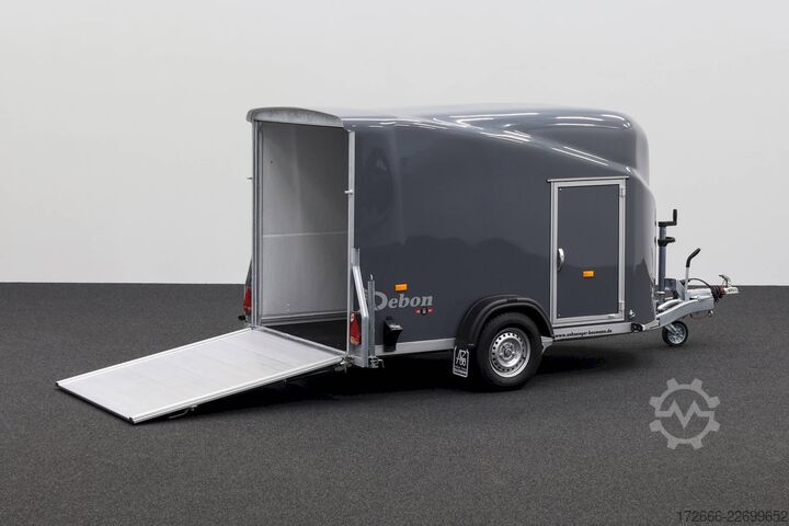 Box trailer Debon CHEVAL LIBERTE DEBON CARGO 1300 IRON GREY + SEITENTÜR