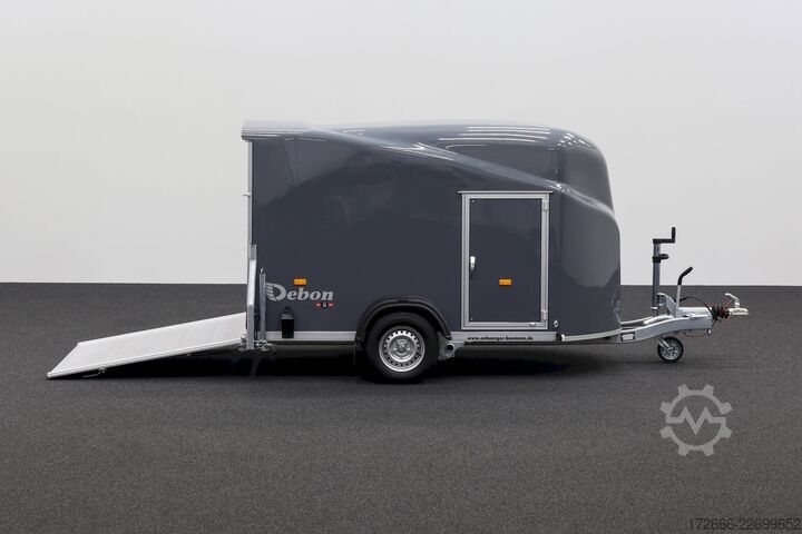 Box trailer Debon CHEVAL LIBERTE DEBON CARGO 1300 IRON GREY + SEITENTÜR