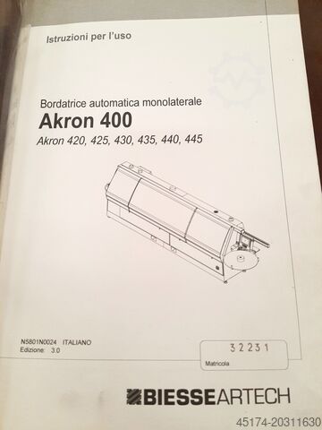 Modells BIESSE AKRON 430/AT