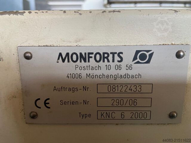 Drehmaschine - zyklengesteuert MONFORTS KNC 6-2000