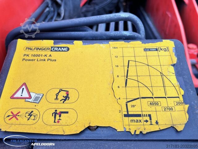 Hook arm system DAF CF 85.410 6x4 Bladgeveerd, Palfinger PK16001, P...