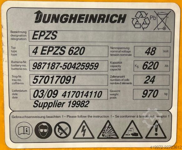 Schubmaststapler Jungheinrich ETV 114