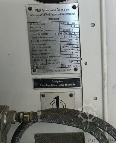 CNC-Vertikal-Lehrenbohrwerk WMW MIKROMAT BKoZ 900x1400/5NC