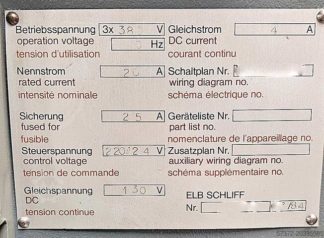 Surface Grinding Machine ELB-Schliff SWH 5 ND