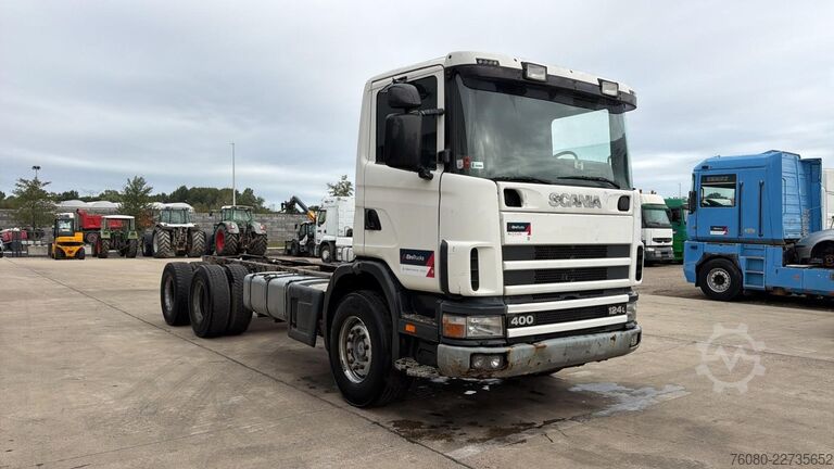 Fahrgestell mit Fahrerhaus Scania 124 - 400 (MANUAL PUMP / POMPE MANUELLE / BOITE...
