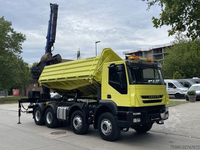 Autokran iveco Stralis AD340T41  8x4 *KLIMA*PENZ 10.83H Kran*