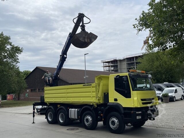Autokran iveco Stralis AD340T41  8x4 *KLIMA*PENZ 10.83H Kran*
