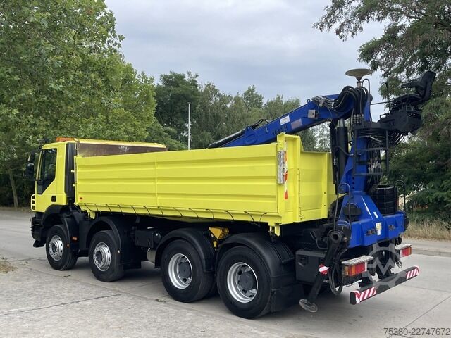 Autokran iveco Stralis AD340T41  8x4 *KLIMA*PENZ 10.83H Kran*