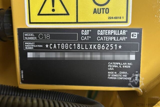 Generator set Caterpillar DE850E0 - C18 - 850 kVA Generator - DPX-18032