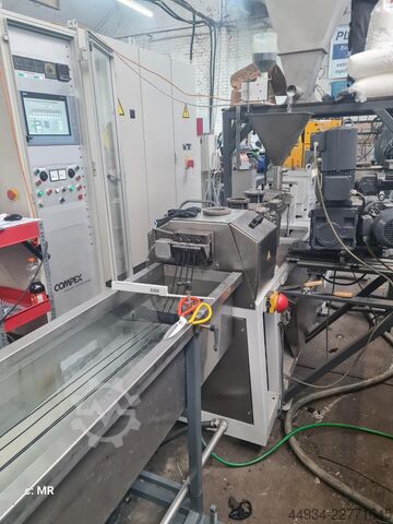 Compounding extruder with MAAG Sphero 50 Berstorff-Compex- Maag Sphero MPC 45 Compounder
