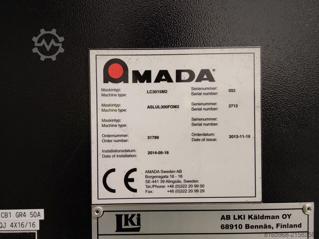 Laserschneidmaschine Amada FOMII 3015 NT