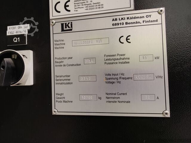 Laserschneidmaschine Amada FOMII 3015 NT