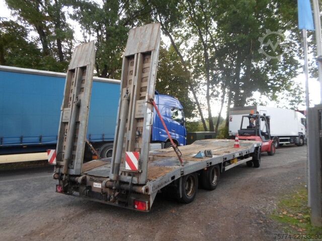 Low loader trailer HIEBENTHAL TTM 30/ 3 Achsen/ VERZINKT !!