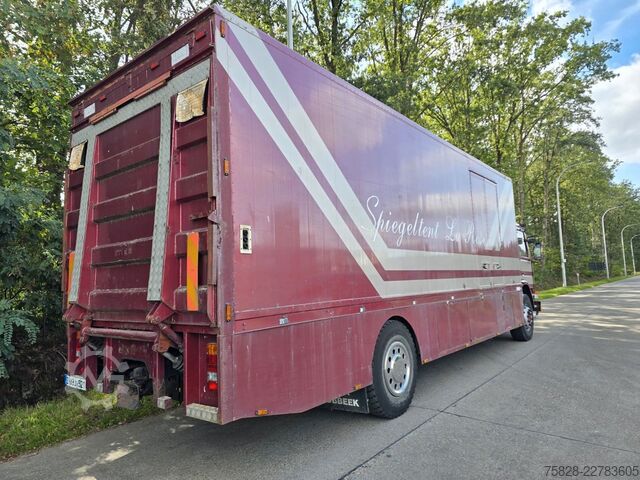 Box truck SCANIA 93M  250  /  BLATT feder/  ALU Koffer