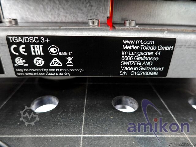 Huber Minichiller 300-MT Mettler Toledo TGA/DSC 3+ STARe Thermoanalyse