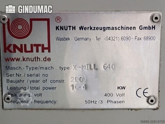 KNUTH X-mill 640 CNC KNUTH X-mill 640 CNC