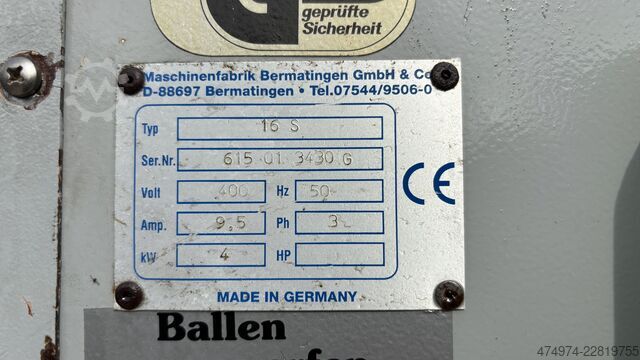 Ballenpresse, Abfallpresse, Papierpresse DIXI 16 s