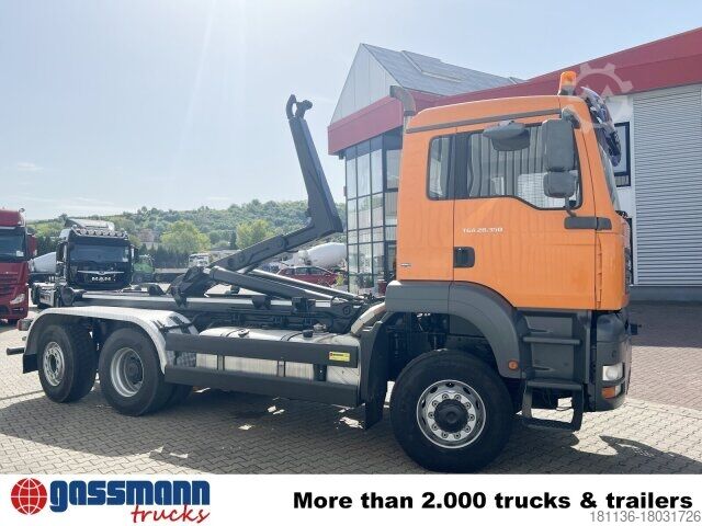 Abrollkipper MAN TGA 28.350 6X4-4 BL, Lift-/Lenkachse, Meiller