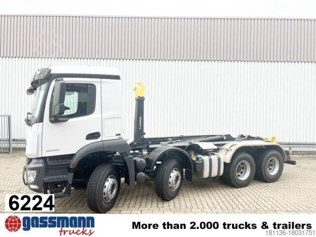 Roll-off tipper truck Mercedes-Benz Arocs 3240 8x4/42, Motorabtrieb