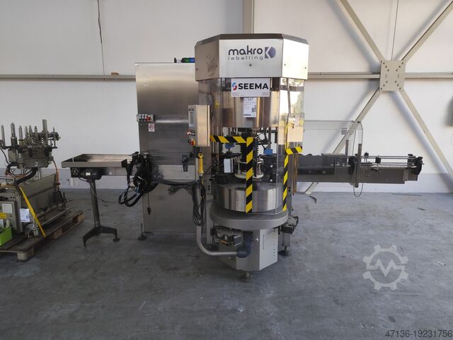 Labeller with self-adhesive and hot glue stations makro labelling Mak 1 - 4P "M" Ua2 L2 + Ug2 CO