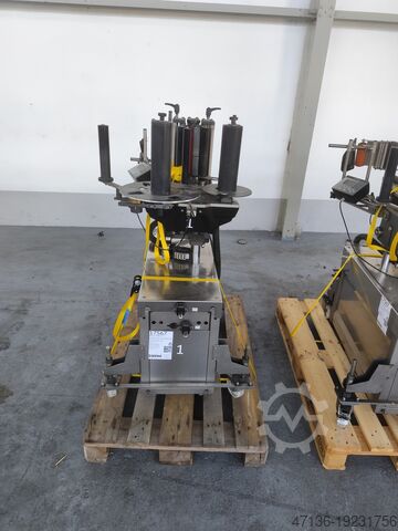 Etikettierer 2 SK und 2 Naßleim Stationen makro labelling Mak 1 - 4P "M" Ua2 L2 + Ug2 CO
