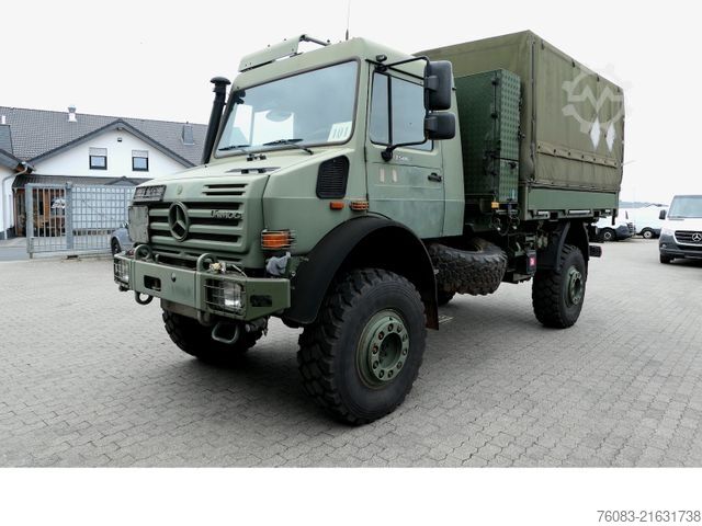 LKW mit Pritsche (offen) UNIMOG U5000 BM437 Prit/Plane Militärausführung Euro5